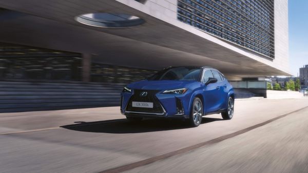 person entering a Lexus UX