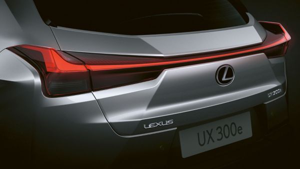 The rear of the Lexus UX 300e