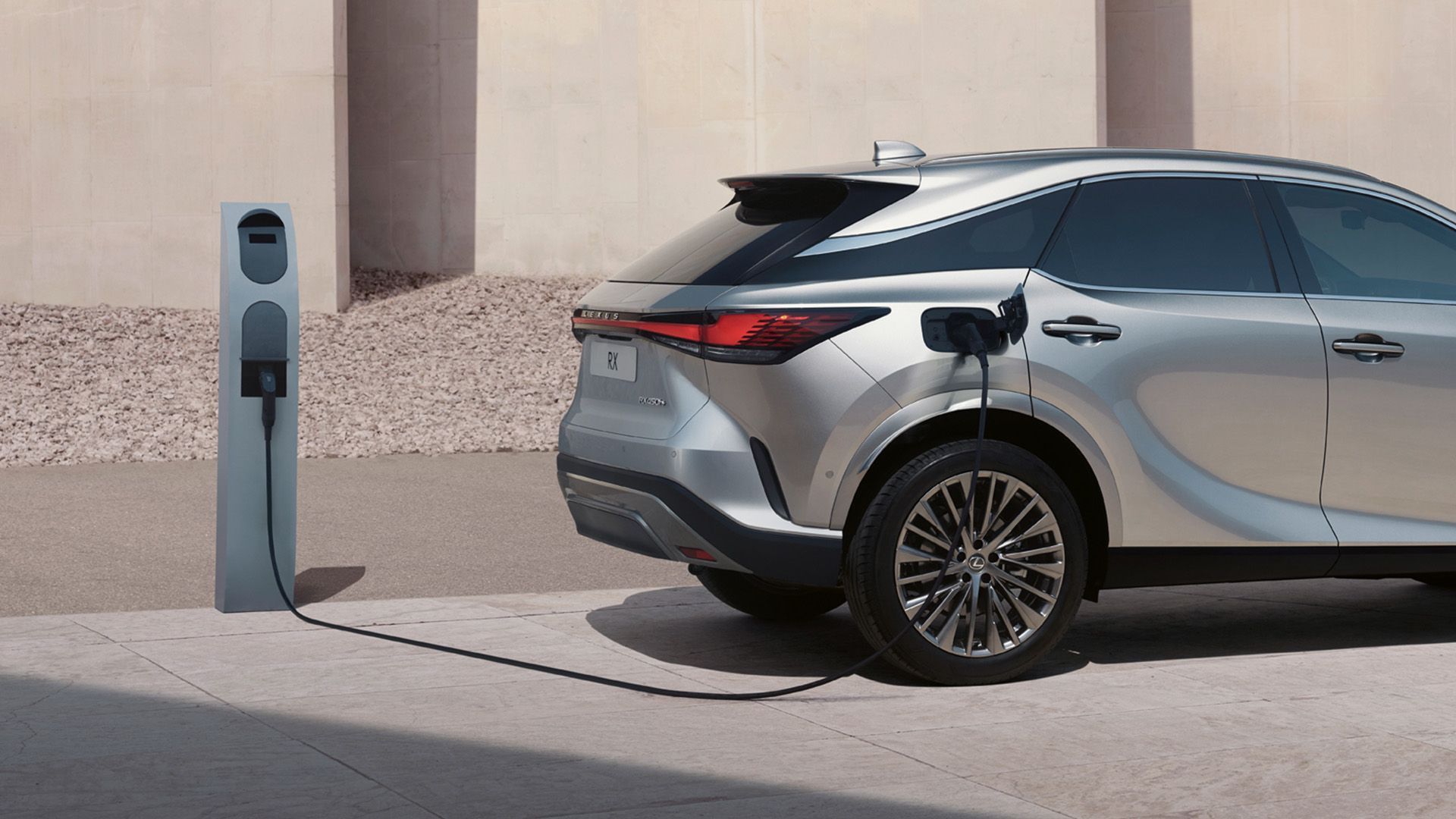 A Lexus RX charging