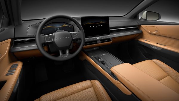 A drivers viewpoint within a all-new Lexus ES