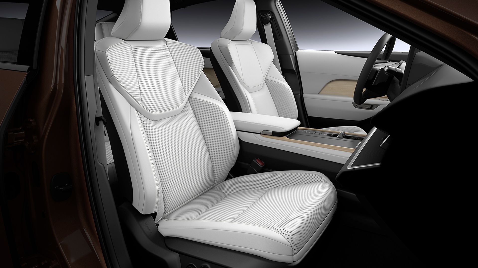 Front interior of an all-new Lexus ES