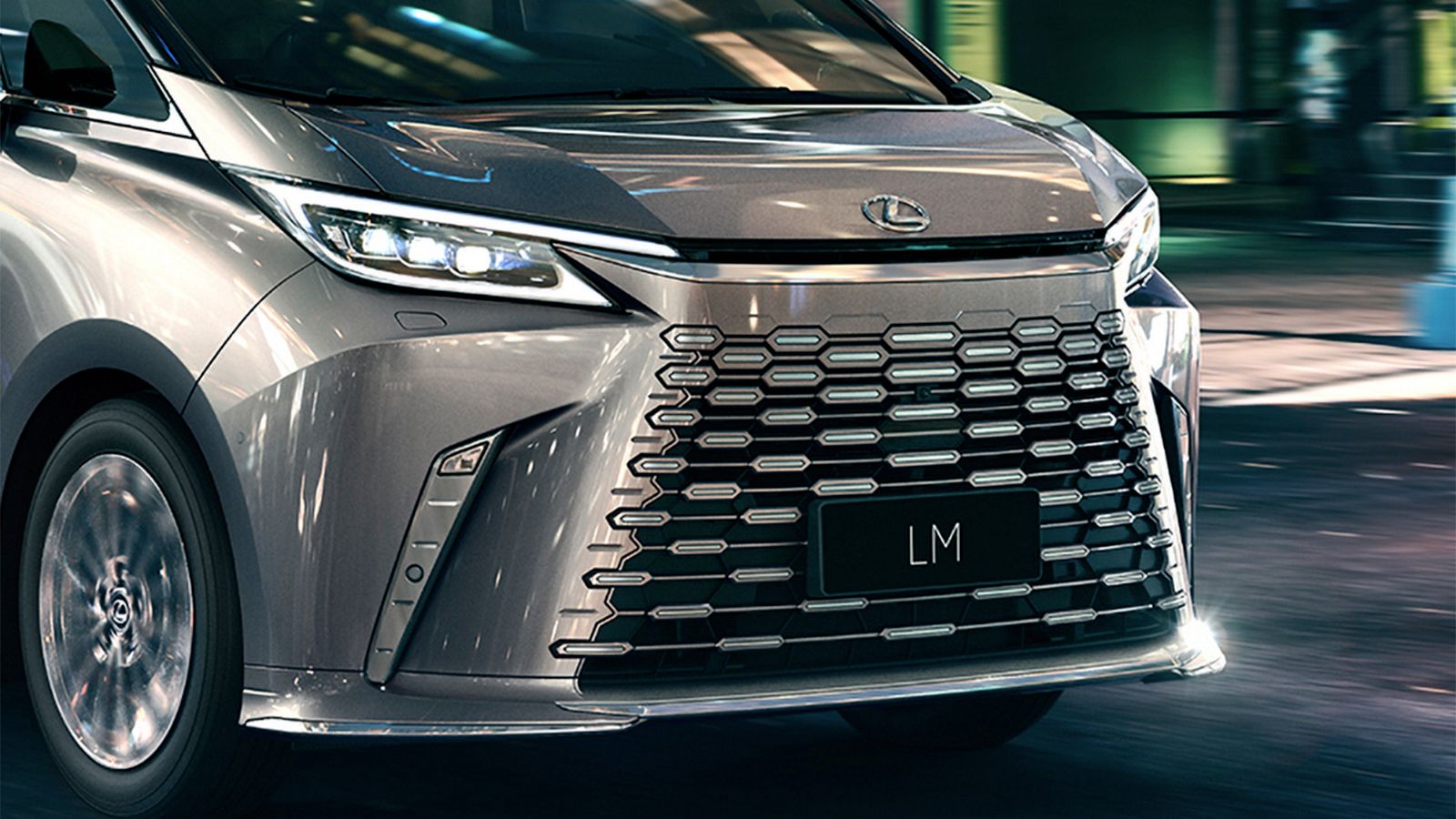 Front shot of a Lexus LM