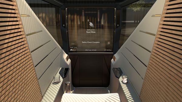 The autonomous single-person vehicle interior