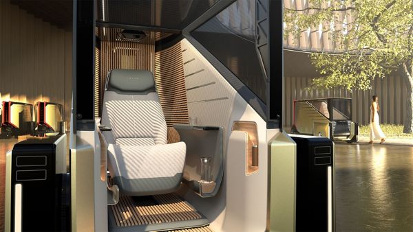 The autonomous single-person vehicle interior