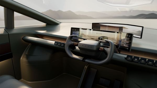 The LS Concept Car steering wheel