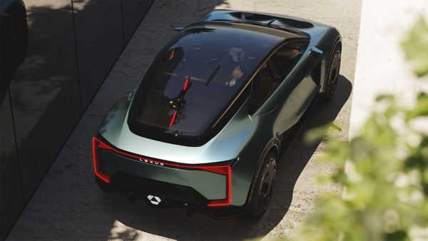 Overhead view of the LS Concept car