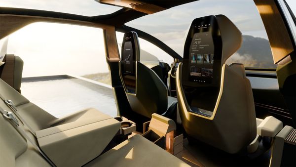 The back seats of the LS concept car