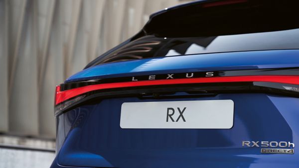The rear of a Lexus RX