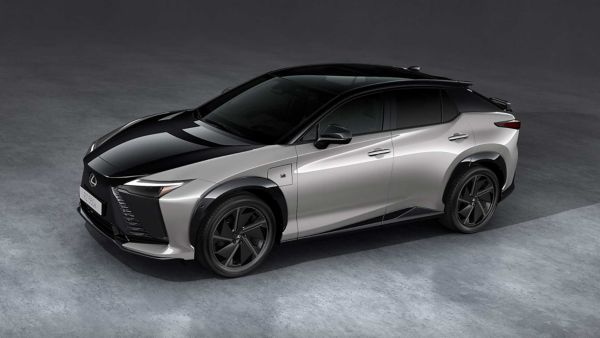 Lexus RZ 550e F Sport All-Electric SUV side view