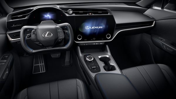 Lexus RZ All-Electric SUV driver cockpit