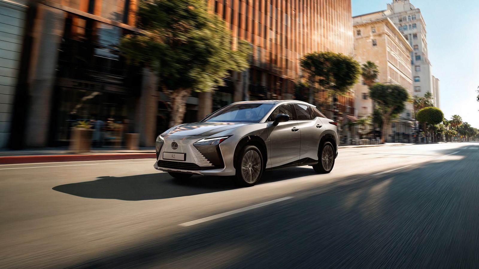 An RZ driving on a road