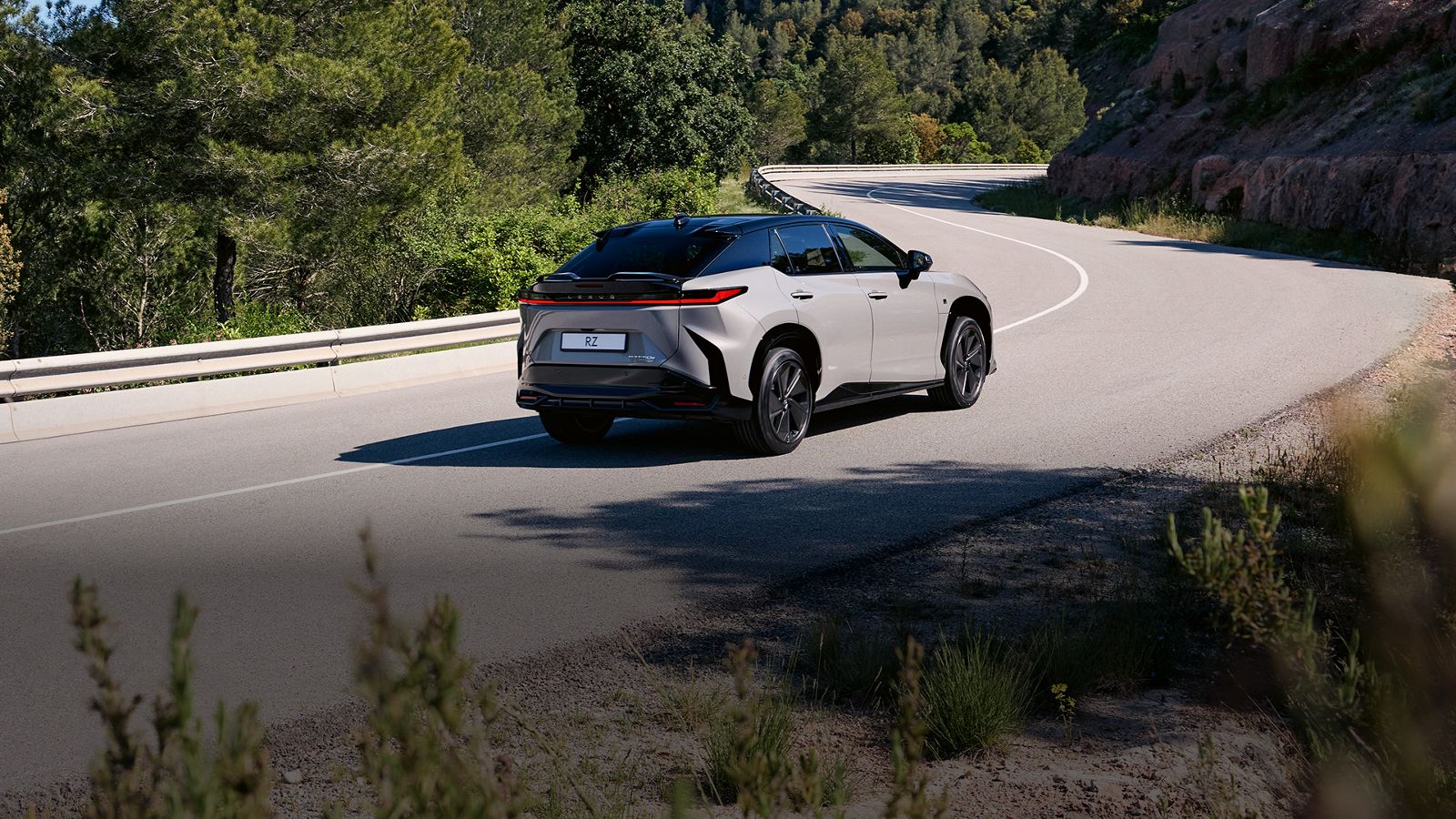 An RZ driving on a road