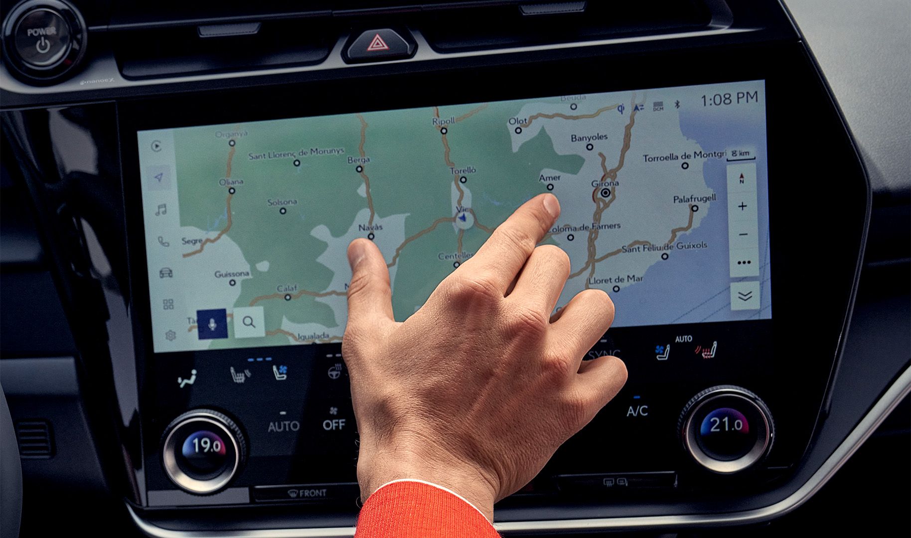 The Lexus RZ multimedia system