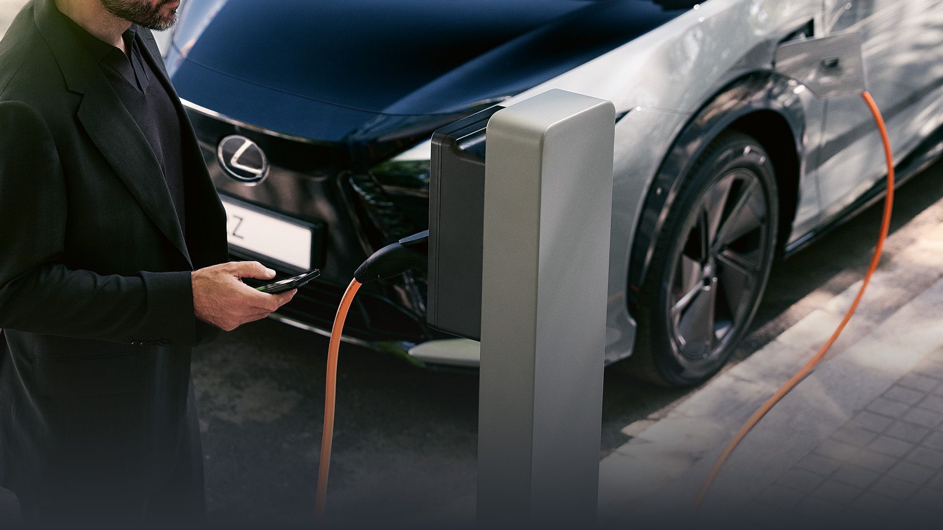 A Lexus RX charging