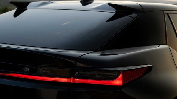 Rear close-up of a parked all-new Lexus RZ