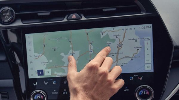 Maps on a Lexus touchscreen display