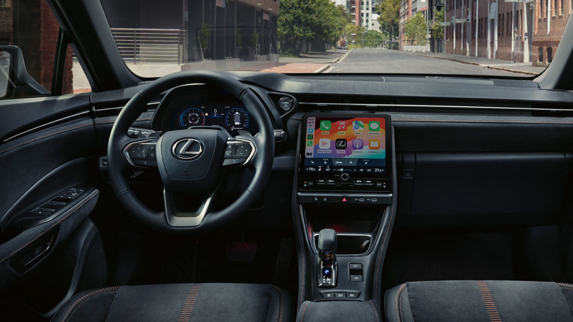 L’habitacle intérieur d’une Lexus LBX