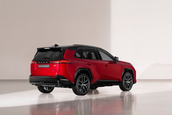 vehicle back-side view rav4 gr