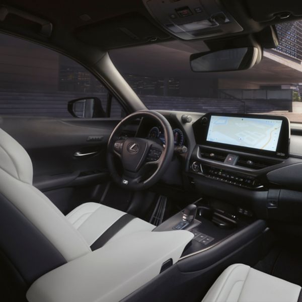 Interieur van een Lexus UX 300h