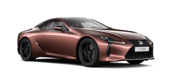 A side profile of a Lexus LC
