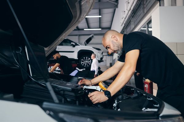 Toyota Mechanic working