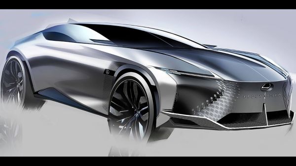 Designstudie eines Lexus LF-Z Electrified Konzeptwagens
