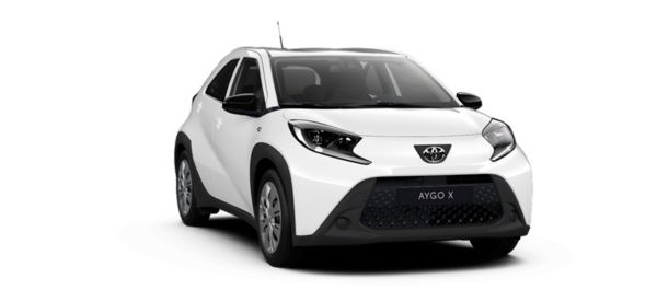 Vooraanzicht van een Aygo X