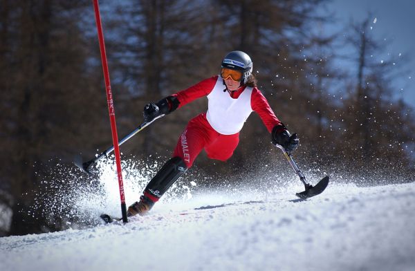 Toyota Mobility Paralympic skiier