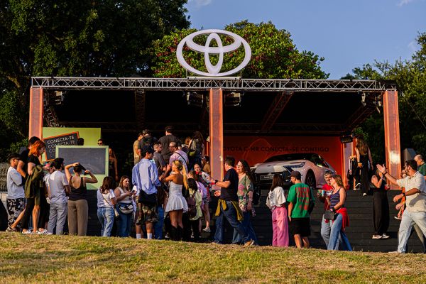 Stand da Toyota nos festivais 
