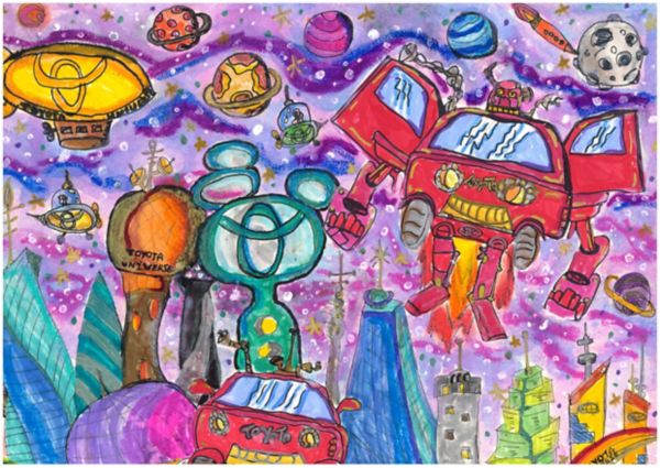 Tercer premio: Álvaro Ullán (13 años) - Toyota transformer