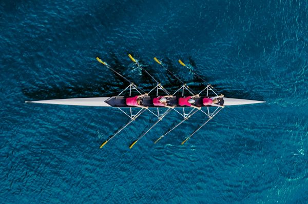 Toyota together for better - People rowing on a river