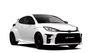 Bílé sportovní auto Toyota GR Yaris