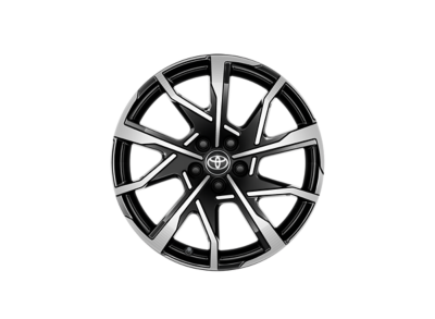 Černý automobilový disk z lehkých slitin