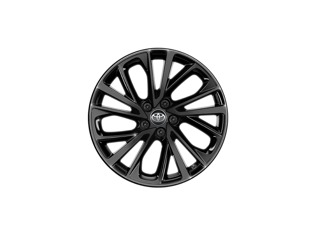 Černý automobilový disk z lehkých slitin