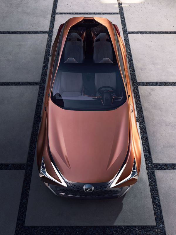 aerial shot of Lexus lf-1 limitless