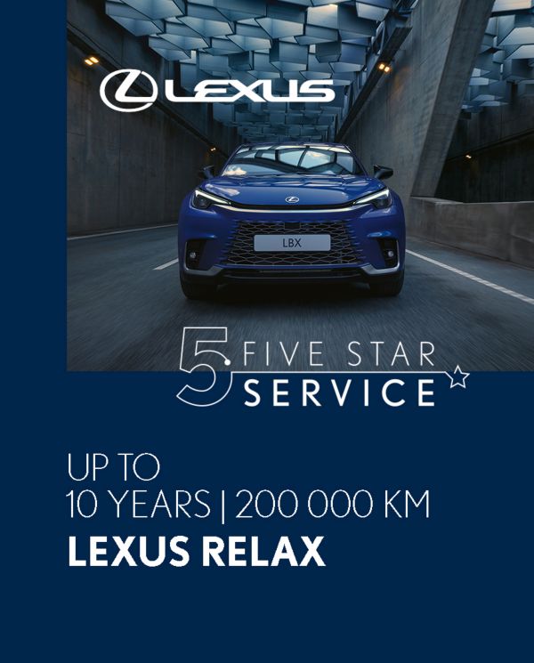 6 години гаранция с Lexus Relax