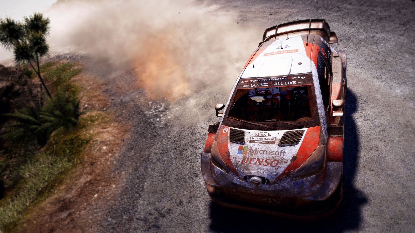 Sportowa Toyota podczas rajdu WRC.