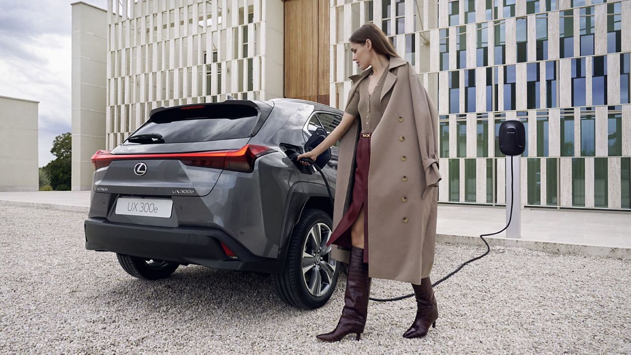 Lexus UX parked 