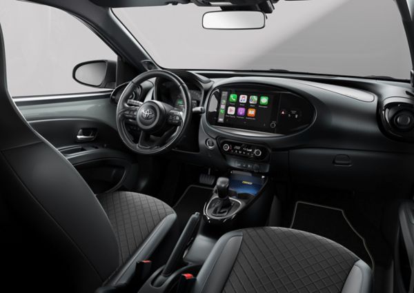 Interieur van de Aygo X