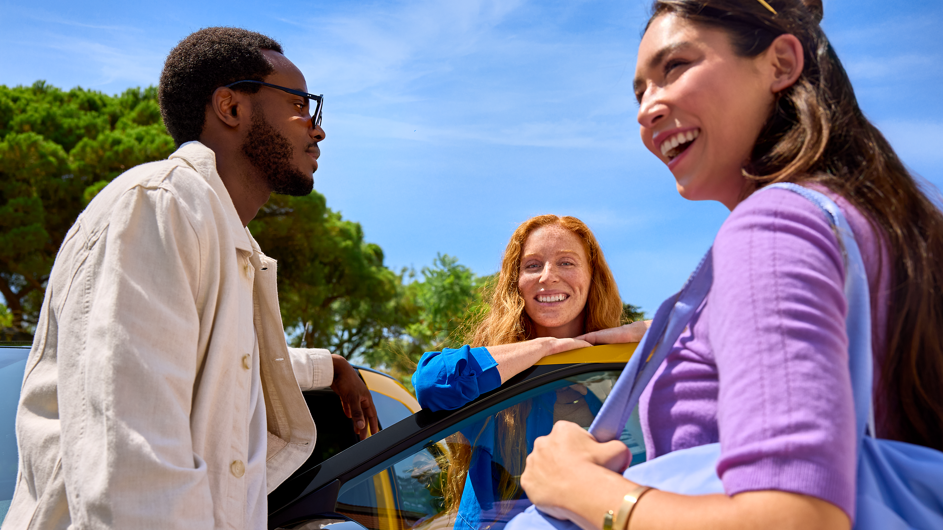 Woman walking towards Aygo X