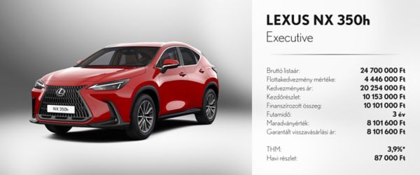 LEXUS PRIVILEGE MINTASZÁMÍTÁS!