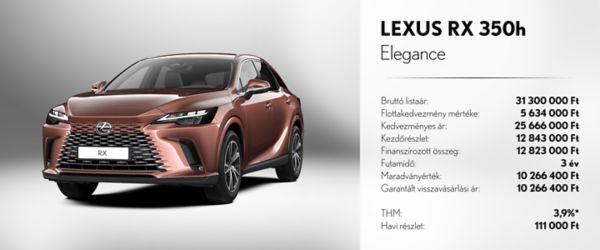 LEXUS PRIVILEGE MINTASZÁMÍTÁS!