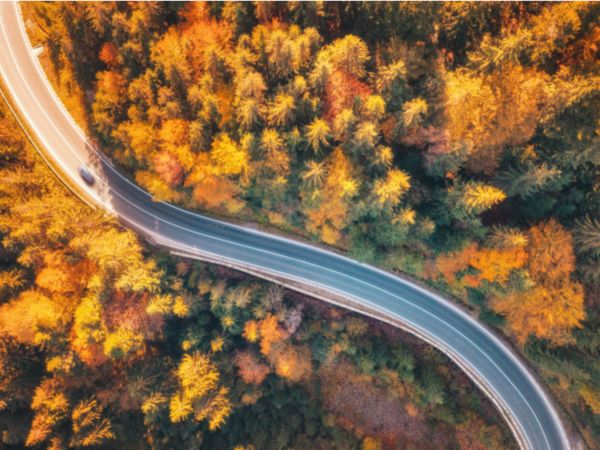 Vehicle driving on the motorway