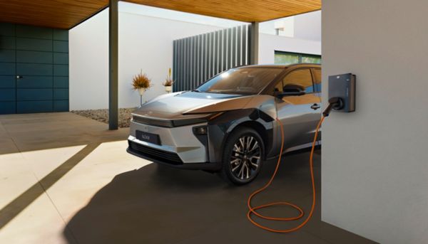 Charging a Toyota bZ4X using a public charger