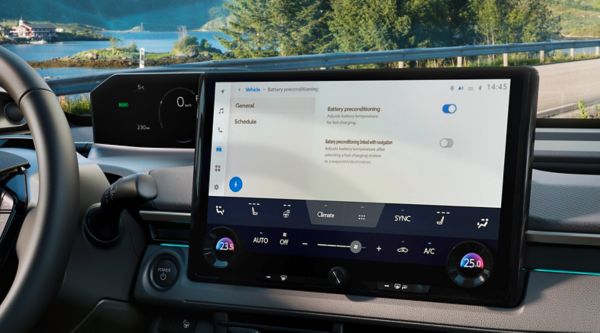 Sélection de la préconditionnement de la batterie sur une Toyota bZ4X