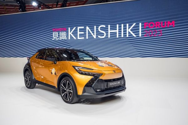 C-HR with car of the year stickers
