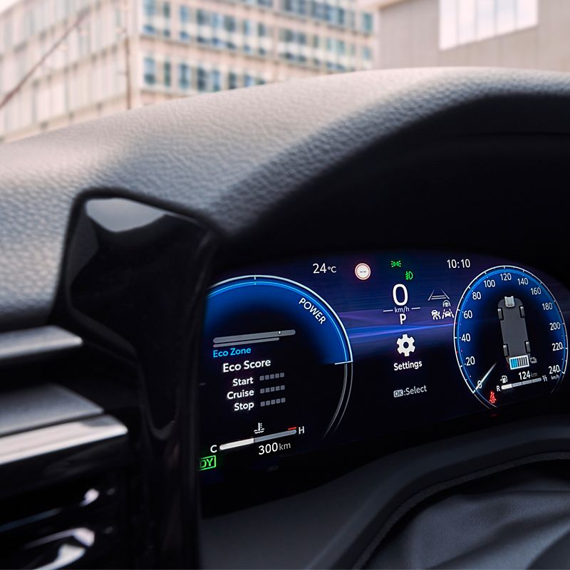 Интуитивно понятная комбинация приборов Toyota Camry.
