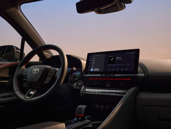 Interior view of a Toyota