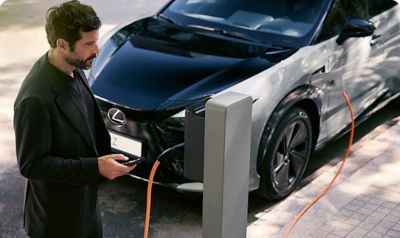 Car being charged