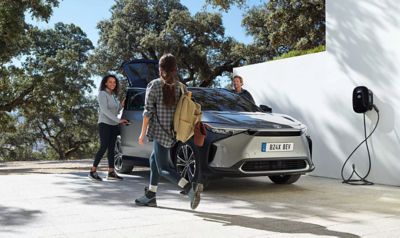 Car being charged